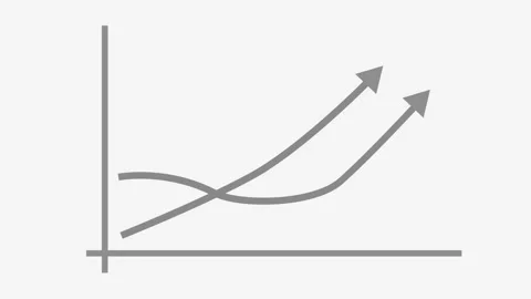 Business Intelligence Analytics Animation with Rising Statistical Graph Stock Footage 337012188