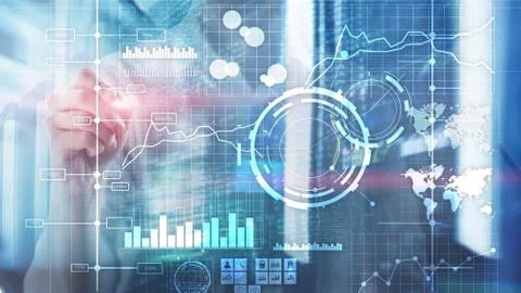Business intelligence BI Key performance indicator KPI Analysis dashboard tra Stock Illustration