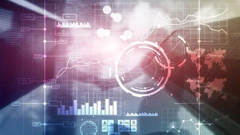 Business intelligence BI Key performance indicator KPI Analysis dashboard tra Stock Photos