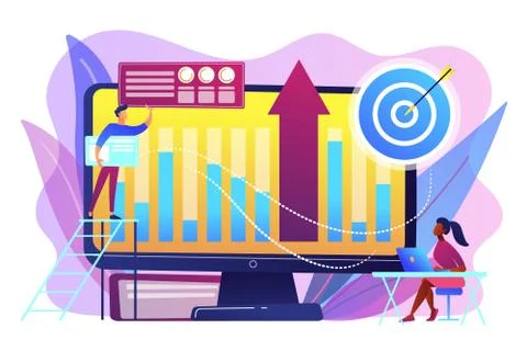 Business Intelligence concept vector illustration. Stock Illustration