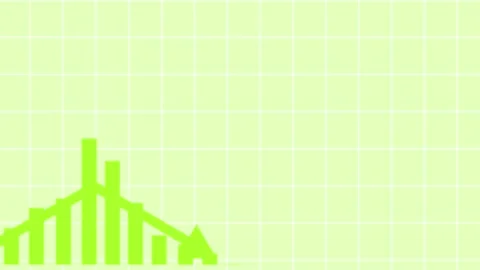 Business Intelligence Dashboard Animation with Rising Analytics Data Stock Footage 337010759