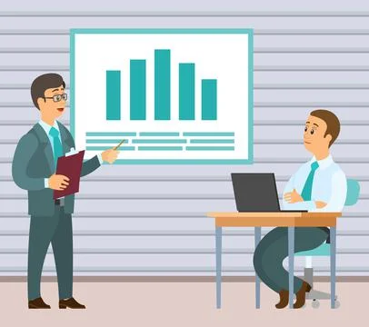 Business intelligence data analysis obtaining analytical information for making 스톡 일러스트