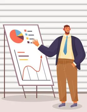 Business intelligence data analysis obtaining analytical information for making Illustrazione stock