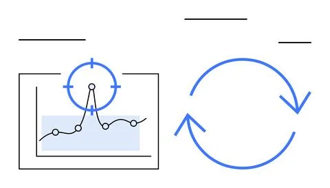 Business intelligence, data analytics, optimization, progress tracking, workf 스톡 일러스트