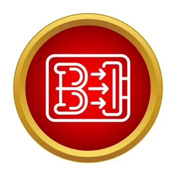 Business intelligence data mining analytics icon vector Illustrazione stock