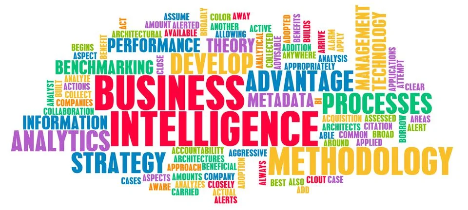 Business intelligence Illustrazione stock