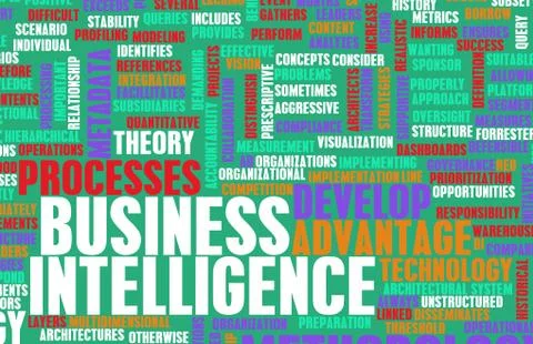 Business intelligence Illustrazione stock