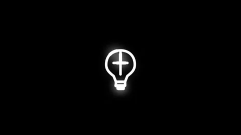 Business Intelligence Line Icon Animation Loop Black Background Stock Footage 340190616