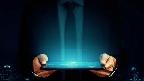 Business intelligence technology and big data analytic mixed media Stock Footage 162689966