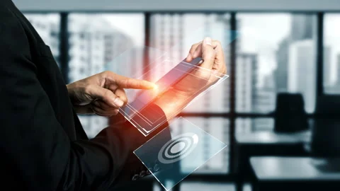 Business intelligence technology and big data analytic mixed media Stock Footage 164790972