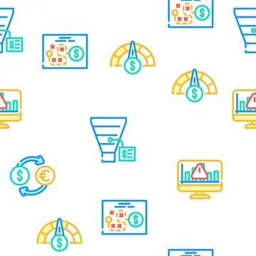 Business Intelligence Technology Icons Set Vector 스톡 일러스트