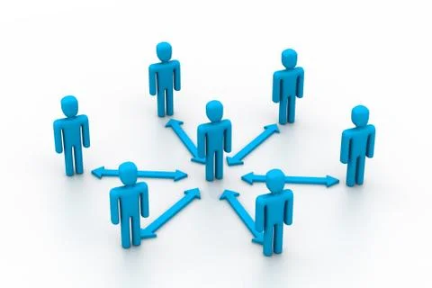 Business Interaction. Stockillustratie
