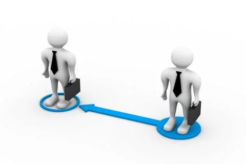 Business Interaction. Illustrazione stock