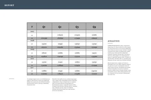 Business interface with graphs and data Stock Illustration