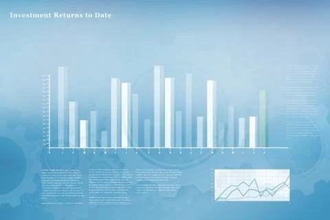 Business interface with graphs and data 写真素材