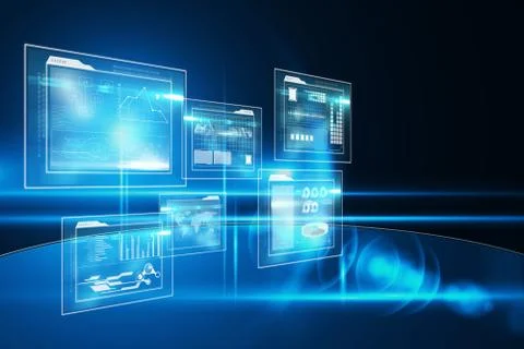 Business interface Illustrazione stock