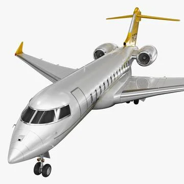 Business Jet Bombardier Global 6000 3D Model