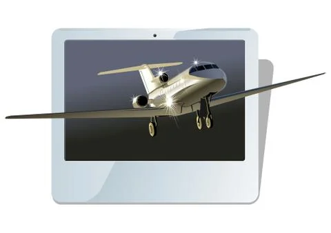 Business jet Stock Illustration