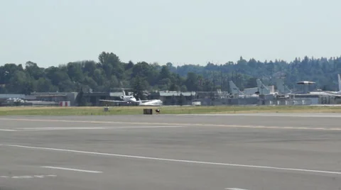 Business Jet takeoff Stock Footage 44344046