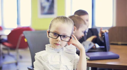 Business kid.static shot Stock Footage 61245211