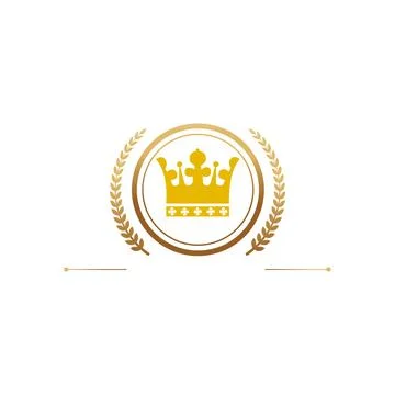 Business king logo design simple design new usa king logo Stock Illustration