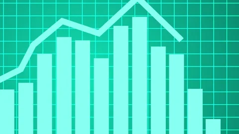 Business KPI Analytics Animation with Rising Performance Bar Charts Stock Footage 337011185