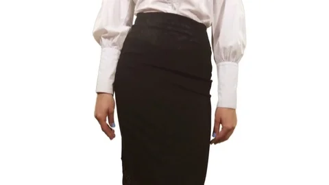 Business lady making notes of necessary information Stock Footage 78534079