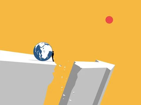 Business leaders are helping the world out of danger Stock Illustration