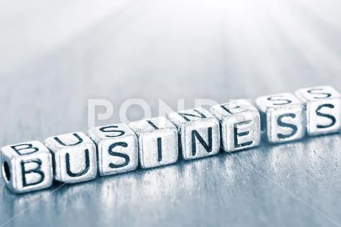Business letters placed on a desk in precious wood Stock Photos