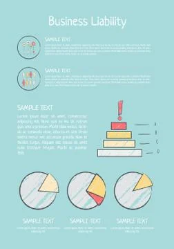 Business Liability Analysis Vector Illustration Stock Illustration