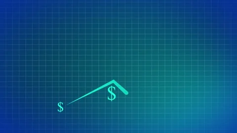 Business line arrow with graph animation Stock Footage 260115045