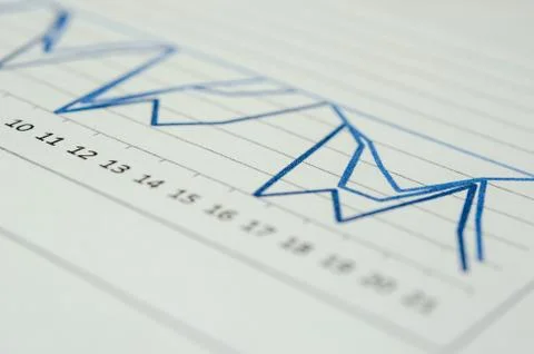 Business Line graph Stock Photos