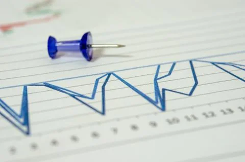 Business Line graph Stock Photos