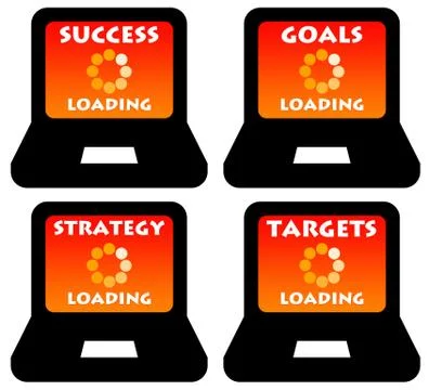 Business loading Stock Illustration