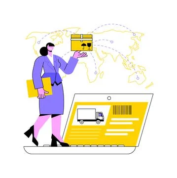 Business logistics abstract concept vector illustration. Illustration