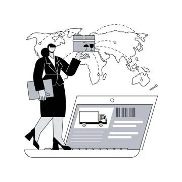 Business logistics abstract concept vector illustration. Stock Illustration