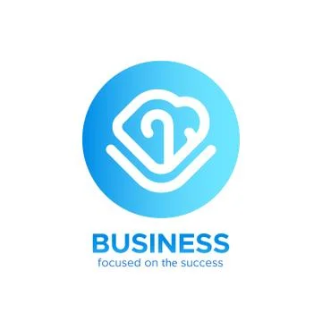 Business logo vector template isolated on white Stock Illustration