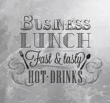 Business lunch 스톡 일러스트