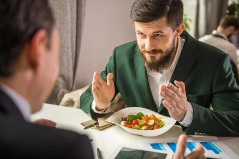 Business lunch Stock Photos