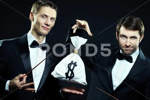 Business magicians Stock Photos