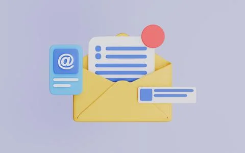 Business mail management, workflow planning web mailbox, Incoming message 스톡 일러스트