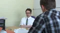 Business man being rude to client HD Footage