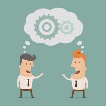 Business man brainstorming , eps10 vector format Illustrazione stock