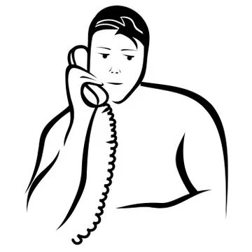 Business Man Calling Stock Illustration