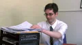 Business man can't find paperwork HD Footage