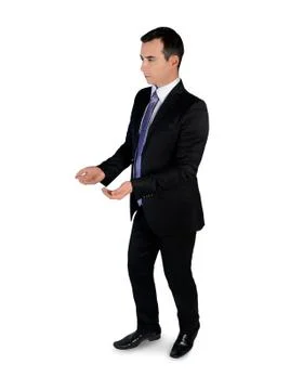 Business man carry something Stock Photos