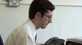 Business man chatting on work computer HD Footage