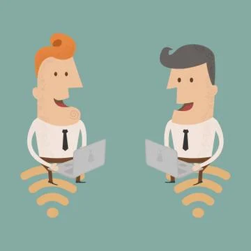 Business man communication , eps10 vector format Illustrazione stock