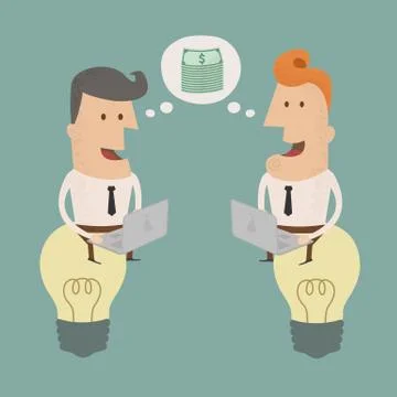 Business man communication , eps10 vector format Stockillustratie