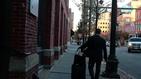 Business man commuting Stock Footage 219887685